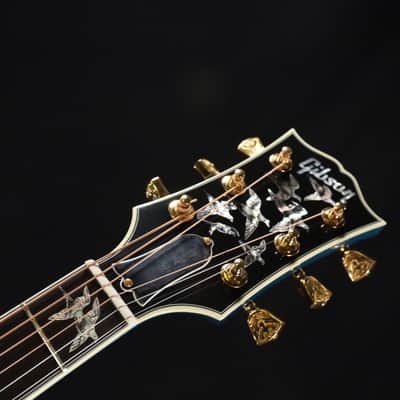 Gibson Custom Shop ONE OFF Dove's in Flight Natural Top Bluebonnet Back/Sides with Case - Bluebonnet 021 image 4