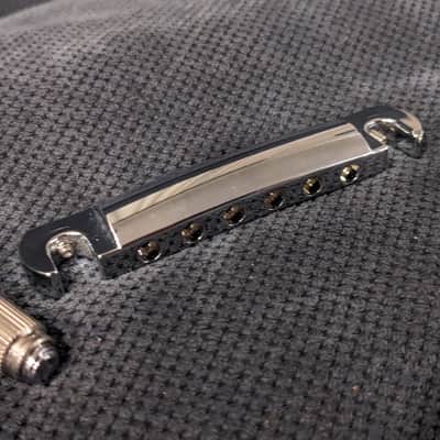 Gibson Adjustable Wraparound Tailpiece - Advanced Plating API112c - Chrome image 1
