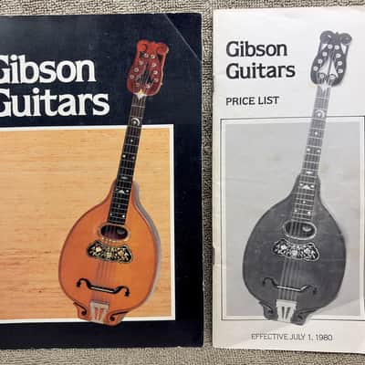 Gibson Catalogs & Price Lists (Lot of 5)  1974 1980 1988 1999 image 2