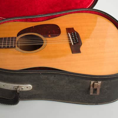 C. F. Martin  D-12-20 12 String Flat Top Acoustic Guitar (1966), ser. #208963, original black chipboard case. image 12