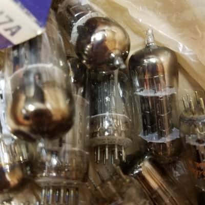 Sylvania ONE (1) 12BH7A AT1000 TESTED Vacuum Tube black plate 12BH7 dual triode 1950-1959 image 3