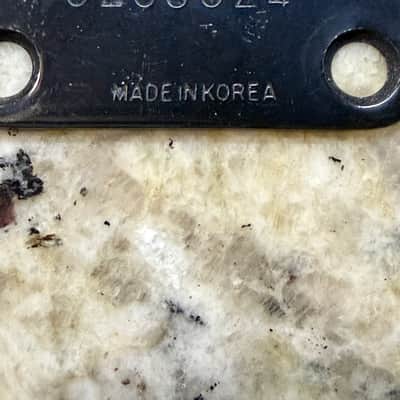 Ibanez Neck plate with serial number Korea 90s - Black image 3