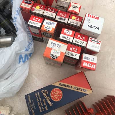 RCA and GE misc NOS tubes and resistors image 1