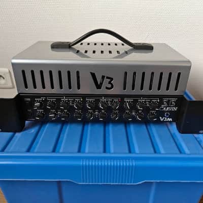 Carvin V3M 3-Channel 50-Watt Micro Tube Guitar Amp Head 2010s - Silver image 1