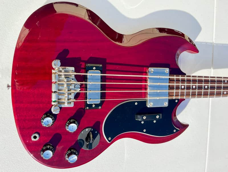 EPIPHONE ELITIST EB3 SHORT SCALE BASS 2005 - CHERRY image 1