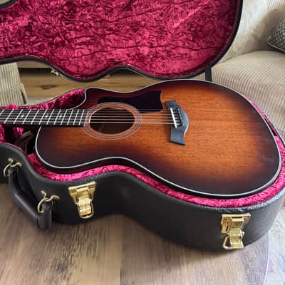 Taylor 324ce Shaded Edgeburst V-Class Acoustic-Electric w/ Taylor Deluxe Hardshell Case image 10