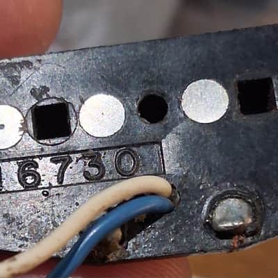 Fender 016730 Strat Bridge pickup 5.96k 1990s - White image 2