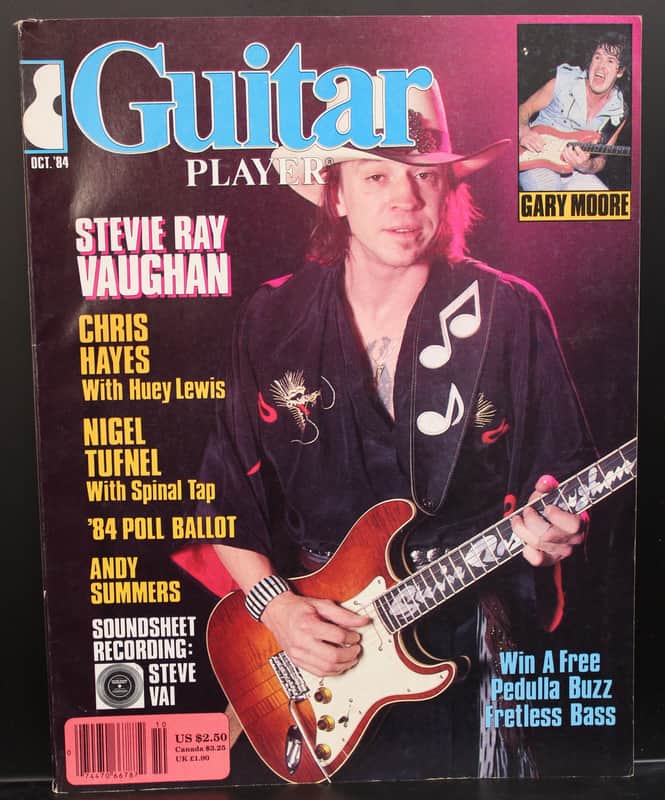 Guitar Player Magazine October 1984 Stevie Ray Vaughan Cover image 1