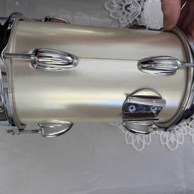 Slingerland Magnum 1979 Silver Mist Power toms 6x10, 8x10 w/Stand XLNT Cond! image 9
