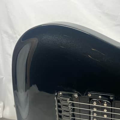Squier Double Fat Telecaster tele Deluxe 2002 Electric Guitar - Black Metallic image 4