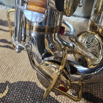 Buescher True Tone Alto Sax 1925 - Silver and 24K Gold Plate image 18