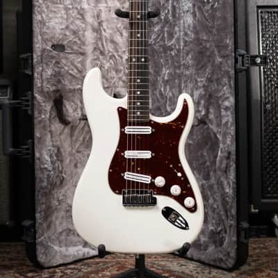 Fender American Ultra Stratocaster Guitar - Arctic Pearl with Hardshell Case - Used image 17