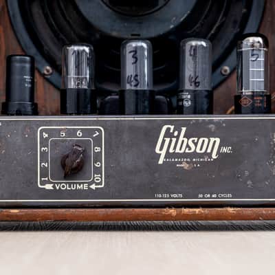 1952 Gibson BR-6 Vintage 1x10 Tube Amp w/ Jensen Field Coil & RCA Tubes, Serviced image 14