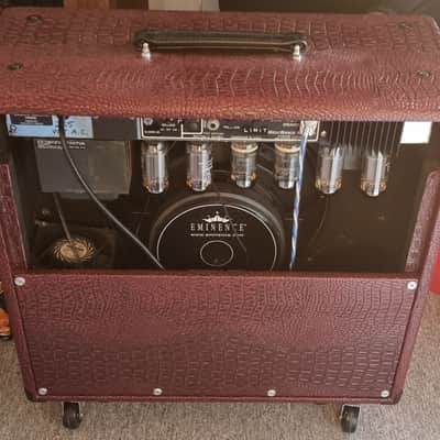 Mesa Boogie Mark 3+ Mark III+ Coliseum Simul-Class 1x15 Combo mid-80s - Wine Crocodile Tolex Finish image 3