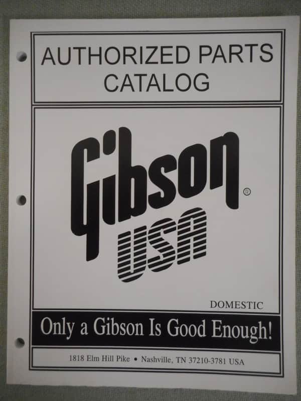 Gibson Authorized Dealer Parts Catalog 1997 image 1