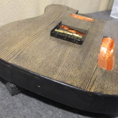 Swamp Ash Telecaster Body  2018 Black / Natural image 11