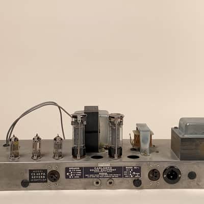 RARE 1970's Carlsbro CS 60 PA 60w Reverb Amp with 2x12 20w Celestian Towers image 13