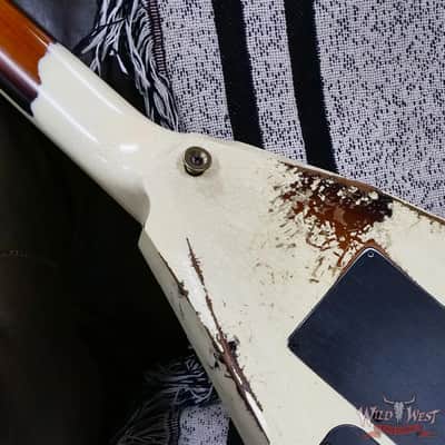 2026 Jackson USA Custom Shop Randy Rhoads RR-2H Floyd Rose Heavy Relic Vanilla Shake Over 3 Tone Burst 7.60 lbs image 14