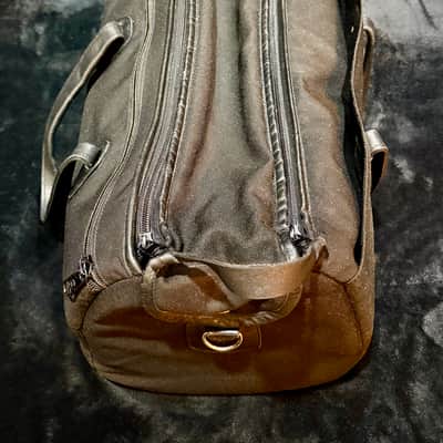 VINTAGE REUNION BLUES DOUBLE/TRIPLE TRUMPET/FLUGEL GIG BAG—BLACK—CANVAS/LEATHER image 2