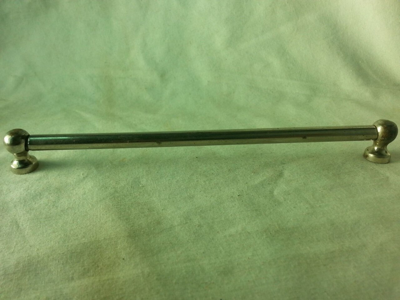 Leedy Tube Lug Nickel Bass Marching Snare Tenor Tom Drum 7 3/16"USA Vintage 20s — main photograph