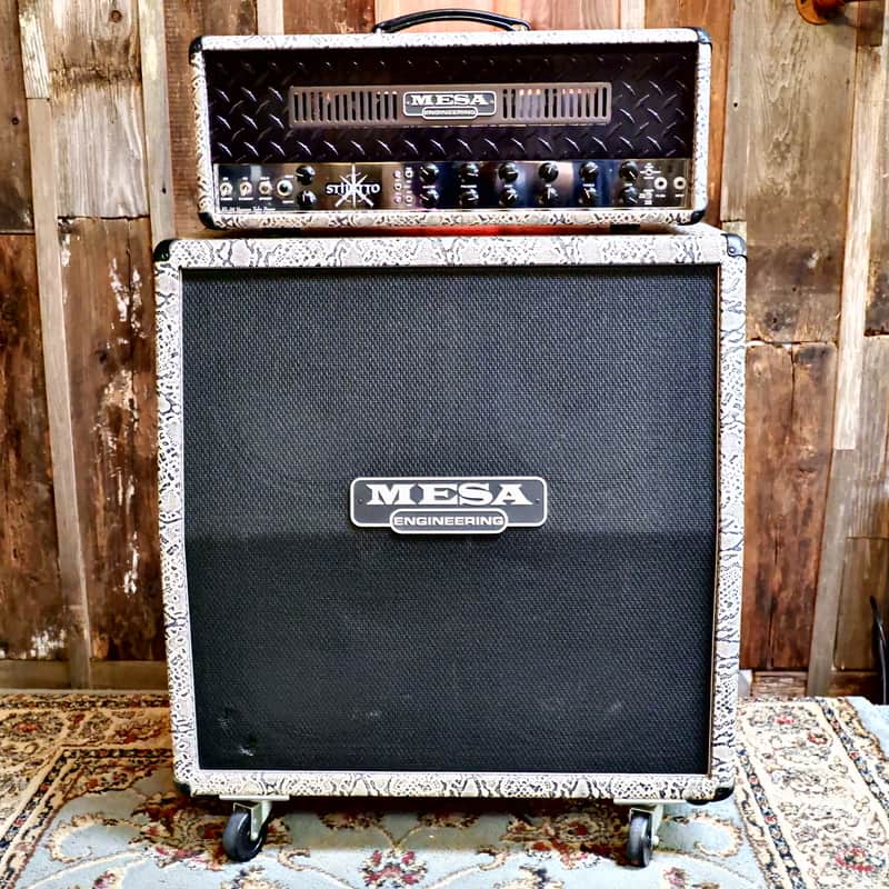 Mesa Boogie Stiletto Trident II Head and 4x12" Cabinet -2011-2012- Snakeskin - Ultra Rare image 1