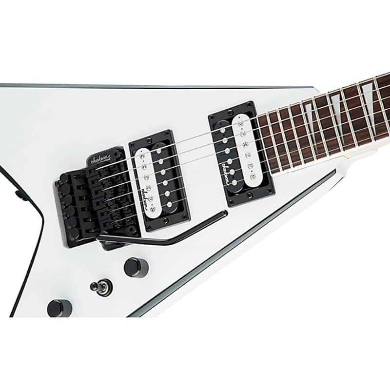 Jackson JS Series King V JS32 Electric Guitar White with 2024 - Black Bevels image 1