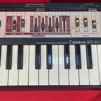 Vintage 1980s Casio Casitone MT-400V Home Keyboard Synth w/ Analog Filter image 4