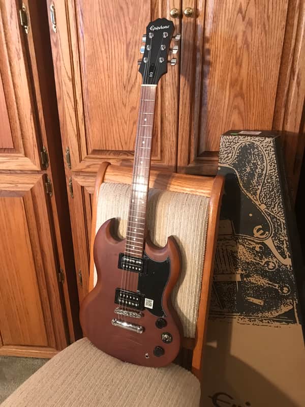 Epiphone Epiphone EGSVWLVCH1 SG Special VE - Vintage Worn Walnut 2016 - Natural Satin Worn Walnut image 1