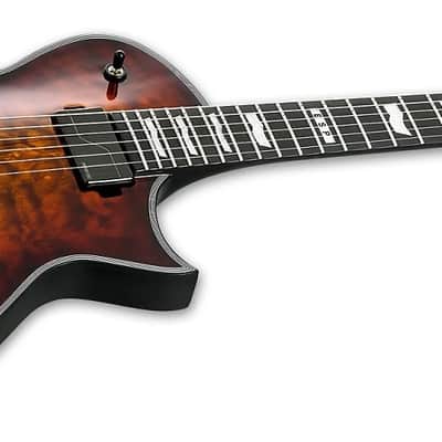 ESP E-II Eclipse Tiger Eye Sunburst Quilted Maple Electric Guitar + Case EII E II EC QM - B-Stock image 3