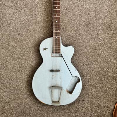 Hofner Colorama 1958-1959 - Two tone silver/blue colour image 13