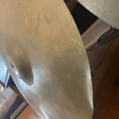 Stanople 14" Hi Hat Cymbal Pair 600g & 920g 1960's - silver/nickel image 3