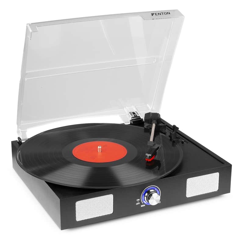 FENTON RP108B Record Player Black - Giradischi con altoparlanti integrati image 1