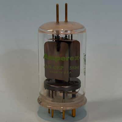Vintage Amperex 5894 JAN-CEP Gold Pin Vacuum Tube! T454 image 1
