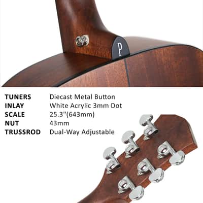 Parkwood S22M OM Body Acoustic Guitar - Mahogany image 4