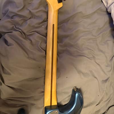 Limited Edition American Pro Stratocaster Neck, 22 Narrow Tall Frets, 9.5" Radius, Streaked Ebony and Black Headcap image 3