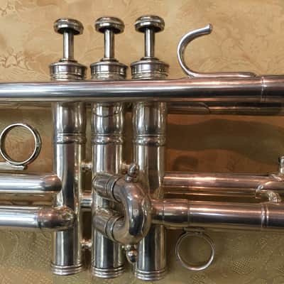 Pre-War Fabrication Francais Perfectionee Silver Plated Trumpet by Besson-c.1925 image 4