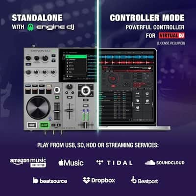 Denon DJ PRIME GO+ Portable DJ Controller and Mixer with Stem Separation 2 Deck image 2