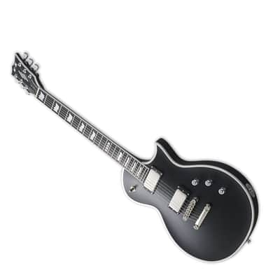 ESP E-II ECBB Eclipse Electric Guitar with Case, Satin Black Bild 6