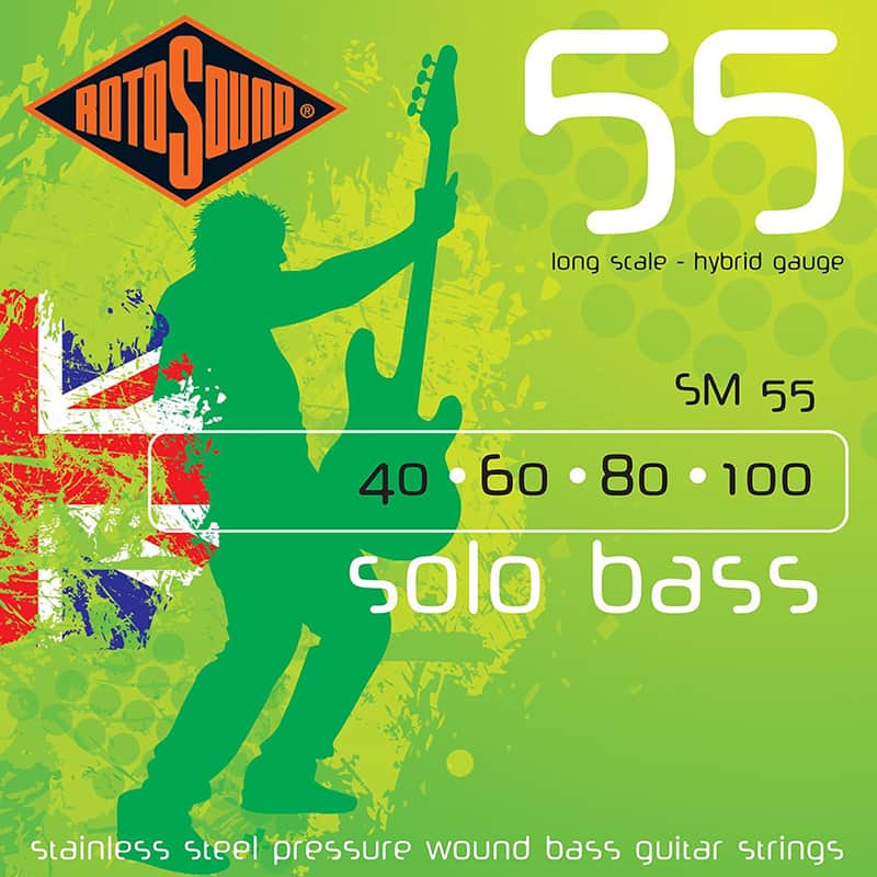 Mint Rotosound SM55 Linea Pressure Wound Bass Guitar Strings 40-100 image 1