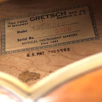 1952 Gretsch Synchromatic 400 6040 with Gold Melita and Monkey on a Stick Pickup image 7