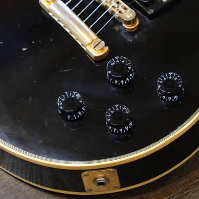Vintage! 1979 Gibson Les Paul Custom Black Beauty Electric Guitar Black Ebony w/ 3 Pickups + Gibson Case image 5