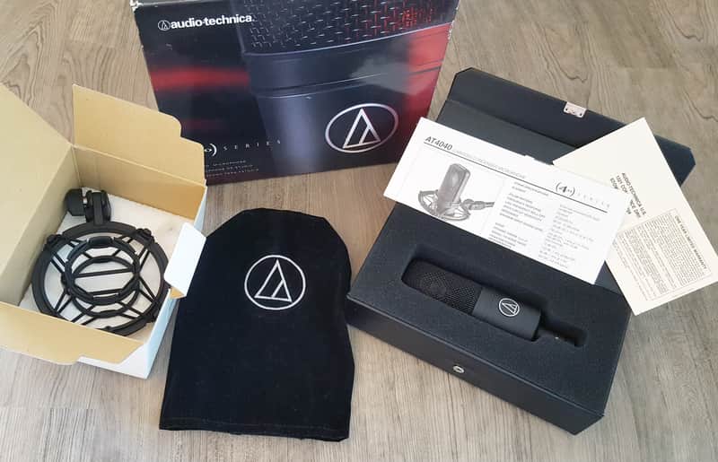 Audio-Technica AT4040 Large Diaphragm Cardioid Condenser Microphone 2010s - Black image 1