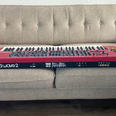Nord Wave 2 61-Key 48-Voice Polyphonic Synthesizer 2013 - 2022 - Red image 4