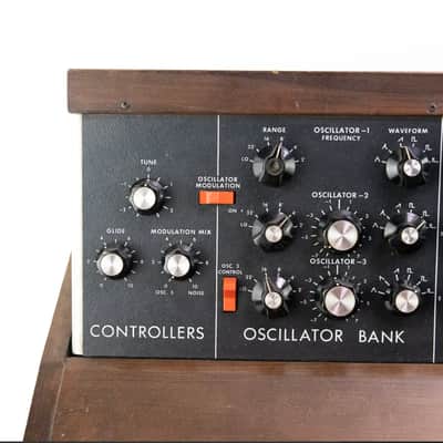 Moog Minimoog Model D 44-Key Monophonic Synthesizer 1971 - 1982 - Black / Wood image 2