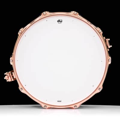 DW Collector's Series Copper 4x14 Snare - Copper Hardware image 2