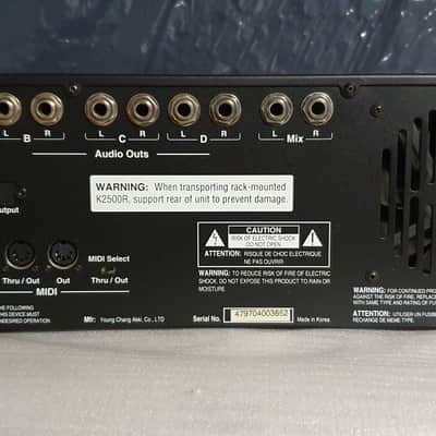 Kurzweil K2500R Rackmount Digital Sound Module 1990s - Black image 4