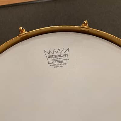 1928 Slingerland Fancher Model 5.5x14 Snare Drum in Sea Green Pearl image 8