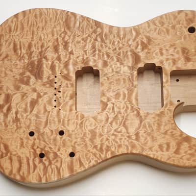 Shepard Custom Guitars Custom Telecaster Solid Body Backroute Quilted Maple Top On 1pc Alder 2026 - Unfinished image 1