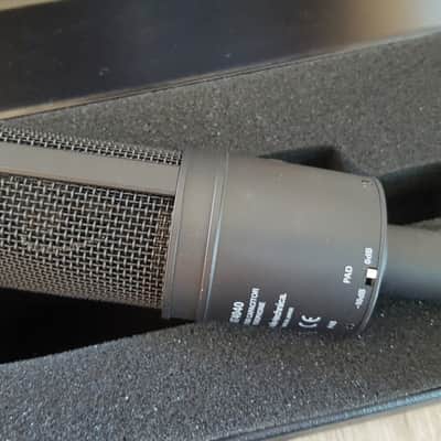 Audio-Technica AT4040 Large Diaphragm Cardioid Condenser Microphone 2010s - Black image 3