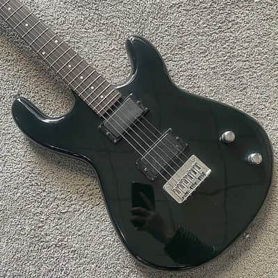 Custom Electric Guitar in Black, Basswood Body and Maple Neck, 22 Frets Rosewood Fingerboard